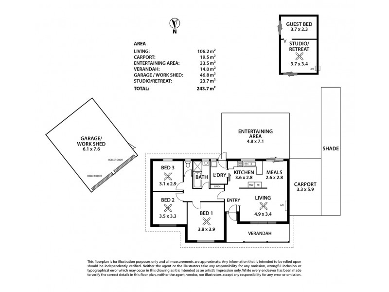 2 Brahma Court, Strathalbyn SA 5255 Floorplan