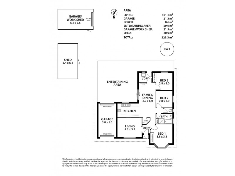 56 Sandergrove Road, Strathalbyn SA 5255 Floorplan