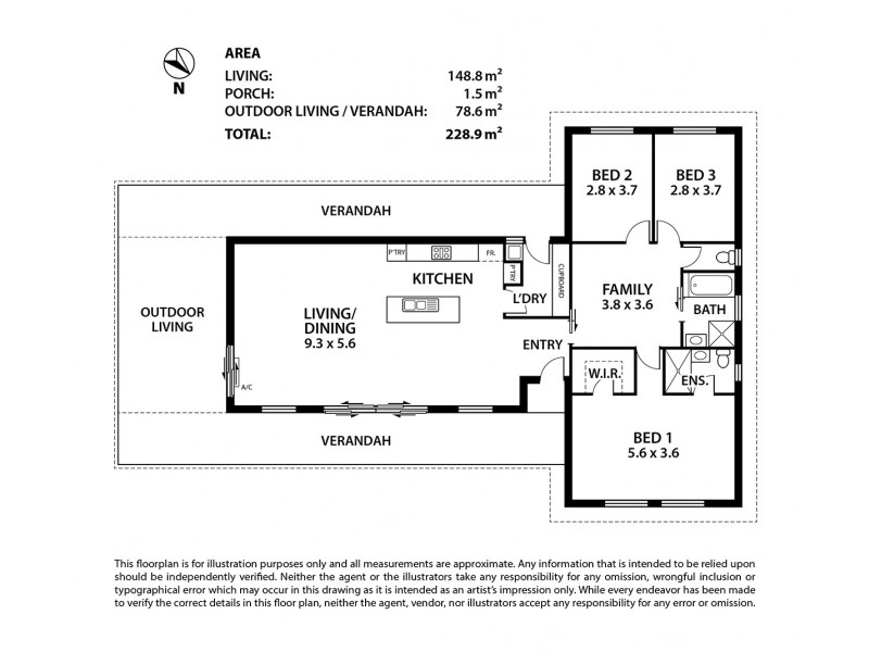11 McRae Crt, Strathalbyn SA 5255 Floorplan
