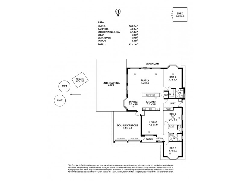 3 Fresian Drive, Strathalbyn SA 5255 Floorplan