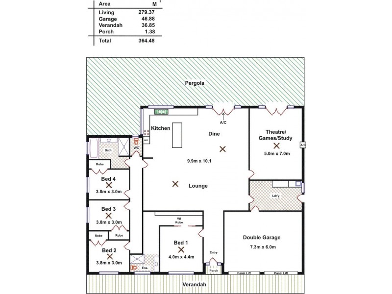 8 Gordon Crescent, Strathalbyn SA 5255 Floorplan