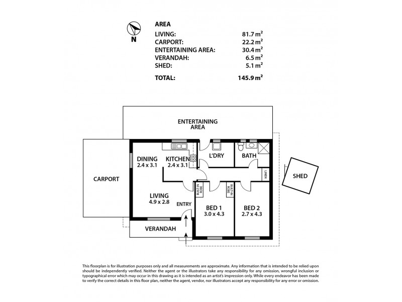 16A Dunbarton Road, Strathalbyn SA 5255 Floorplan