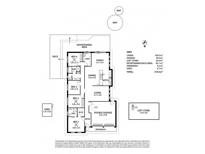15 St Andrews Drive, Strathalbyn SA 5255 Floorplan