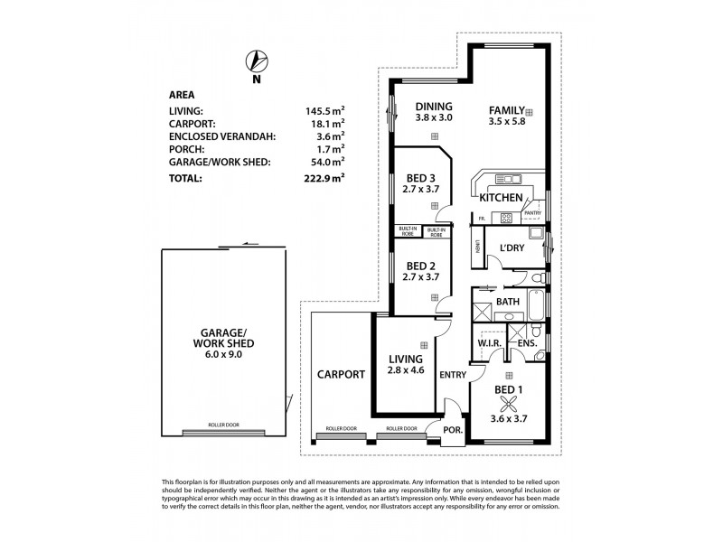 16 Fairweather Drive, Strathalbyn SA 5255 Floorplan