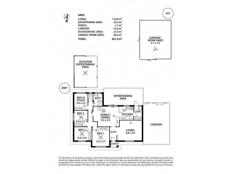 15 Kennedy Crescent, Strathalbyn SA 5255 Floorplan