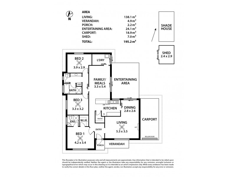 14 Formby Street, Strathalbyn SA 5255 Floorplan