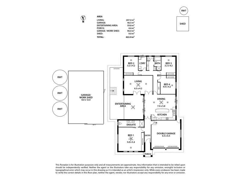 7 Gordon Crescent, Strathalbyn SA 5255 Floorplan