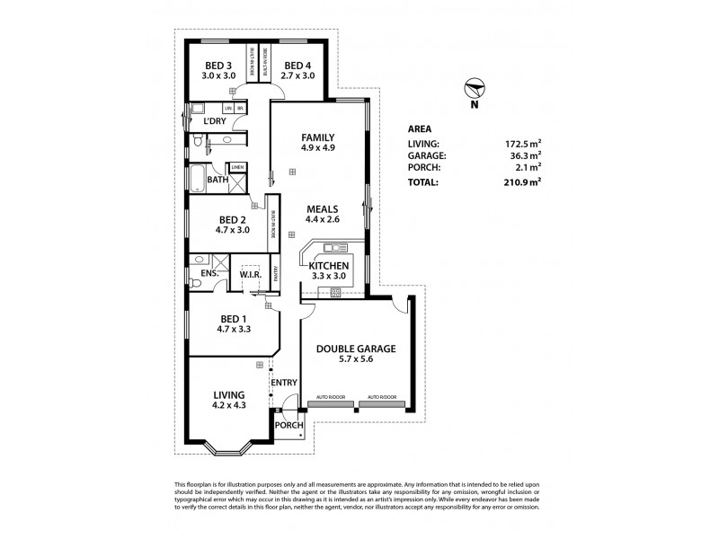 58 Strathmont Drive, Strathalbyn SA 5255 Floorplan