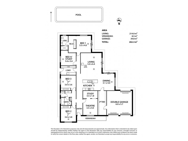 8 Bateman Street, Strathalbyn SA 5255 Floorplan