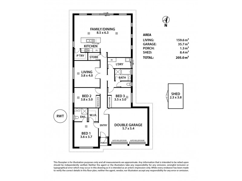 5 Thomas Street, Strathalbyn SA 5255 Floorplan