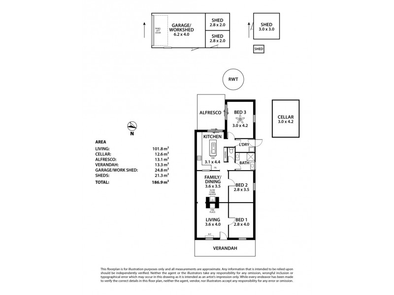 9 Commercial Road, Strathalbyn SA 5255 Floorplan