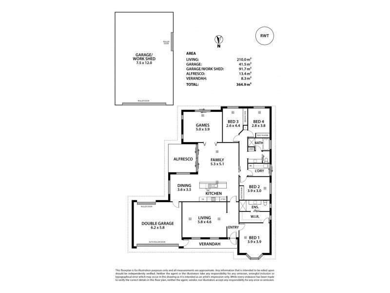 15 Davey Street, Strathalbyn SA 5255 Floorplan