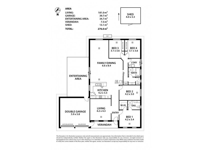 33 Bateman Street, Strathalbyn SA 5255 Floorplan
