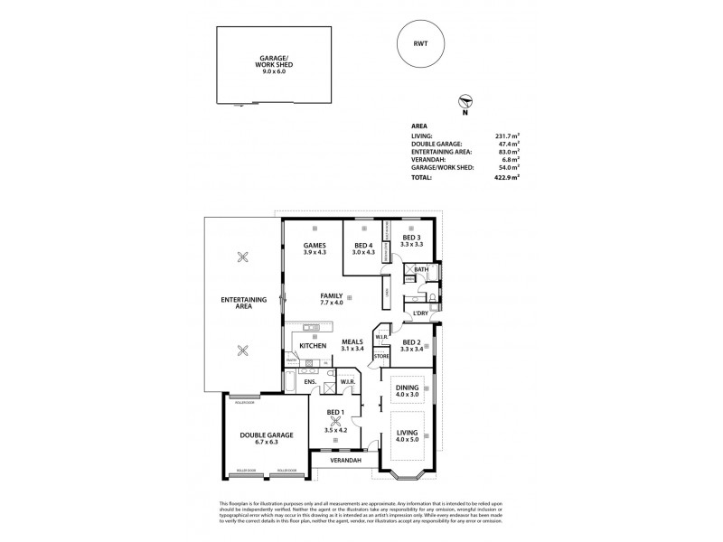 13 Bateman Street, Strathalbyn SA 5255 Floorplan