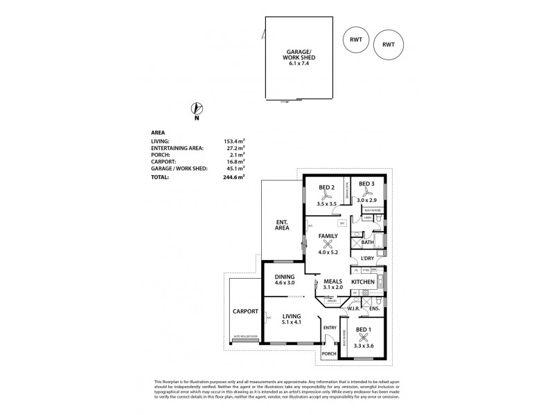 16 Liverpool Drive, Strathalbyn SA 5255 Floorplan