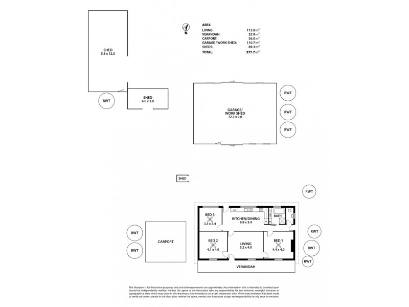 7-9 Marroo Street, Milang SA 5256 Floorplan