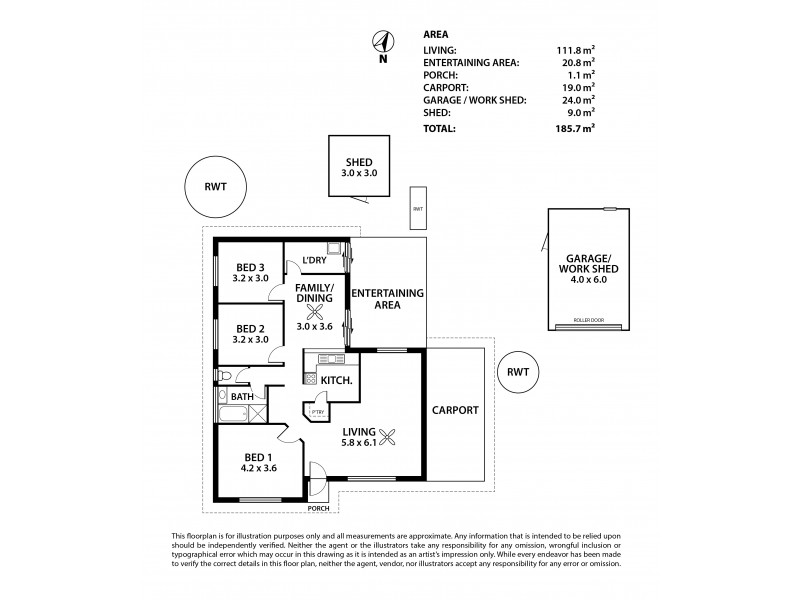 3 Gressford Lane, Strathalbyn SA 5255 Floorplan