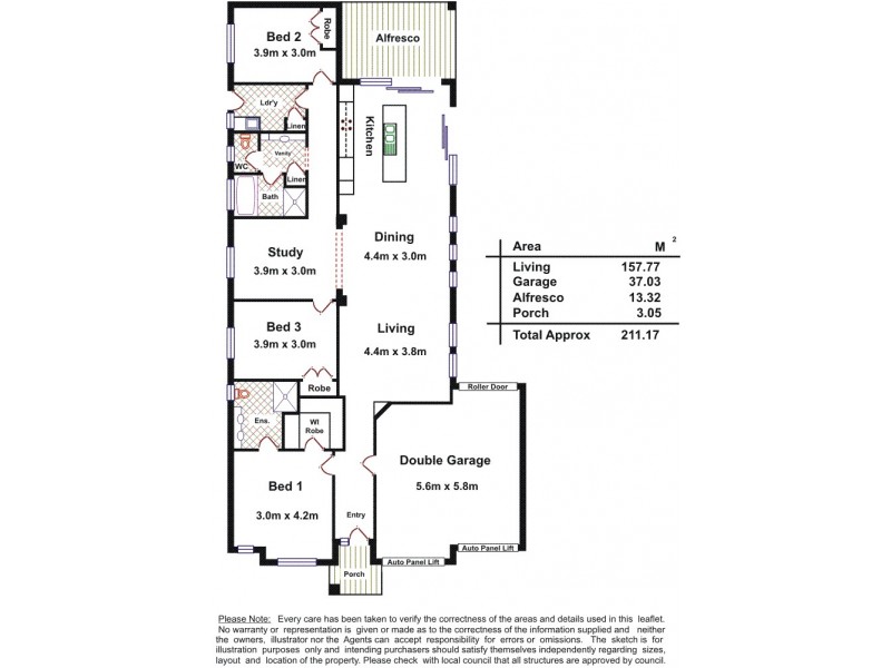51 St Andrews Drive, Strathalbyn SA 5255 Floorplan