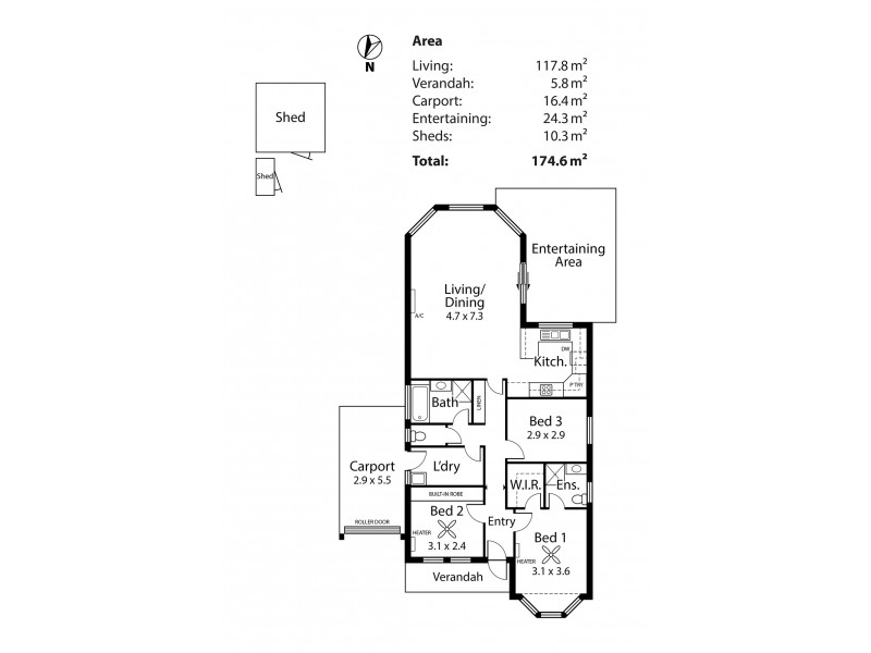 13 Strathmont Drive, Strathalbyn SA 5255 Floorplan
