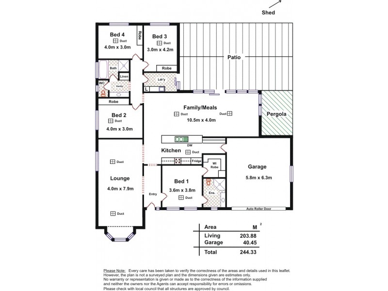 4 Bonnar Court, Strathalbyn SA 5255 Floorplan