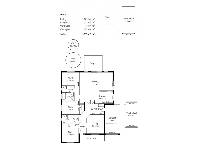 9 Fairweather Drive, Strathalbyn SA 5255 Floorplan