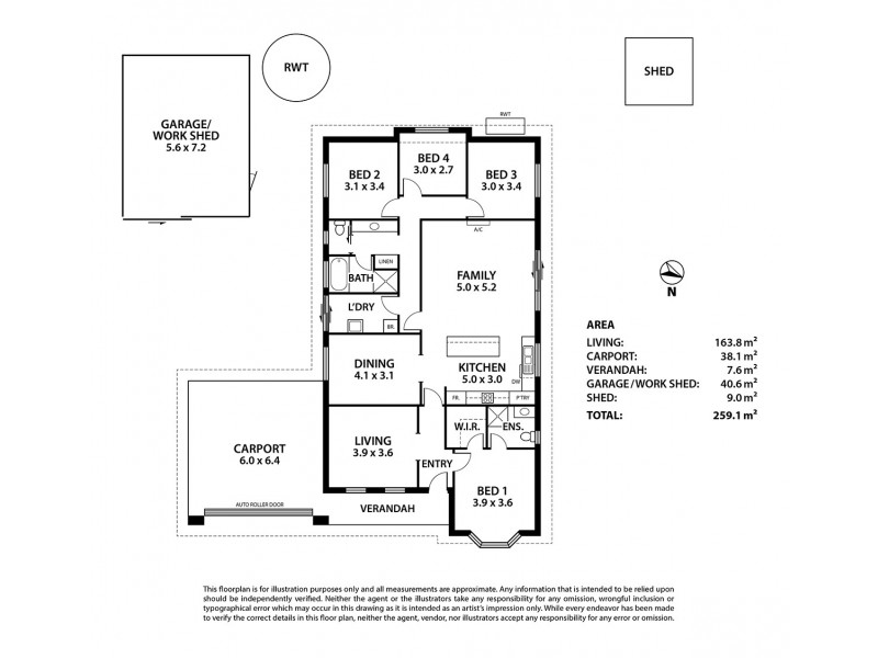 7 Logan Court, Strathalbyn SA 5255 Floorplan