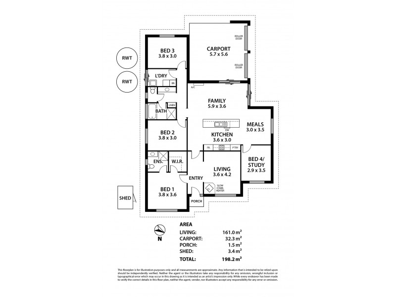 3 Wick Way, Strathalbyn SA 5255 Floorplan