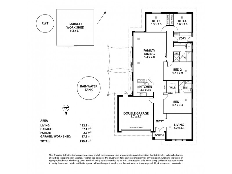 2 Stribling Road, Strathalbyn SA 5255 Floorplan