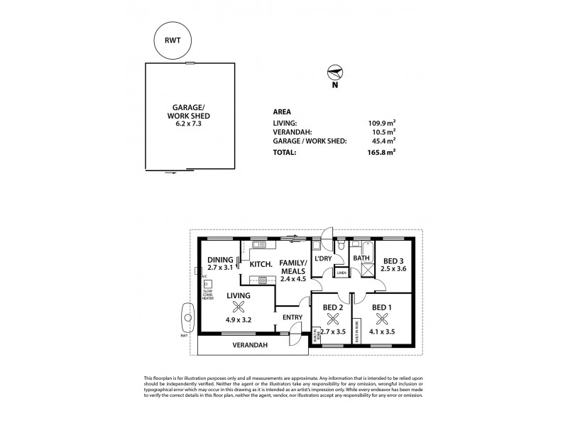 1 Trenouth Court, Strathalbyn SA 5255 Floorplan