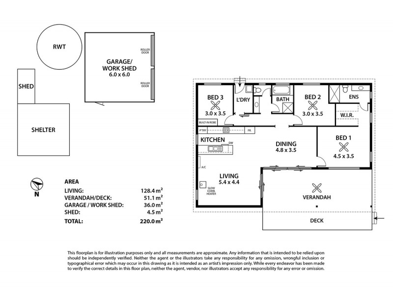 1 Etona Court, Milang SA 5256 Floorplan