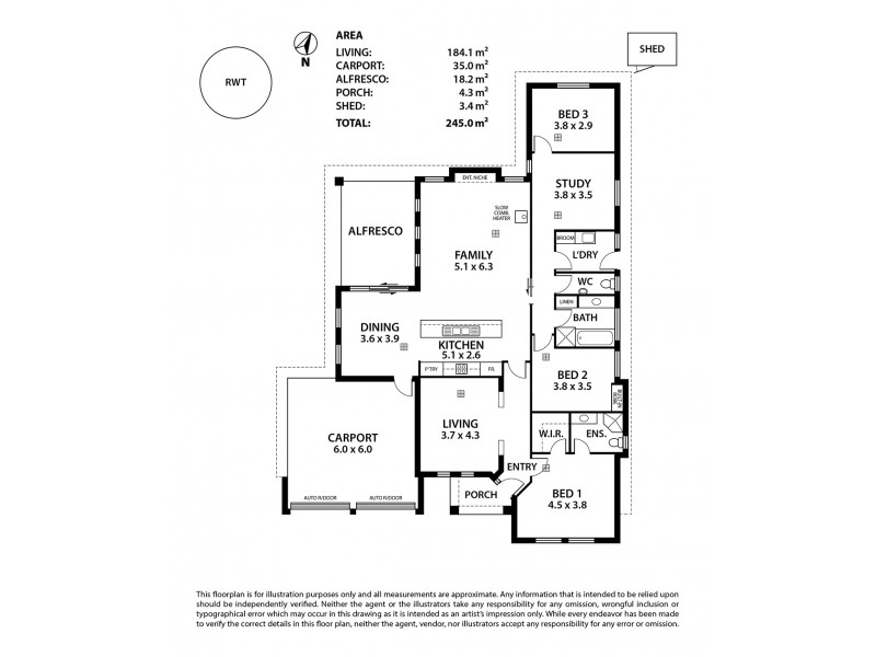 24 Lime Street, Strathalbyn SA 5255 Floorplan