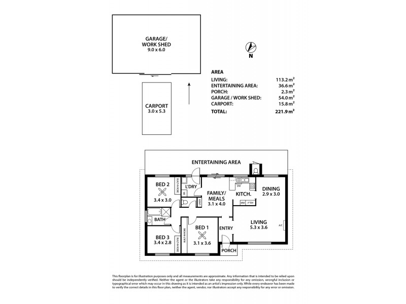 2 Weeroona Drive, Milang SA 5256 Floorplan