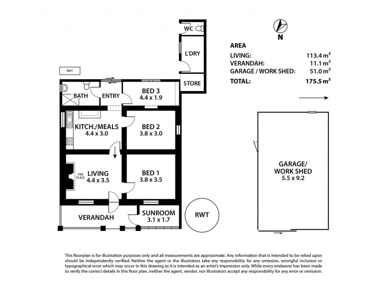 2 Orana Street, Milang SA 5256 Floorplan