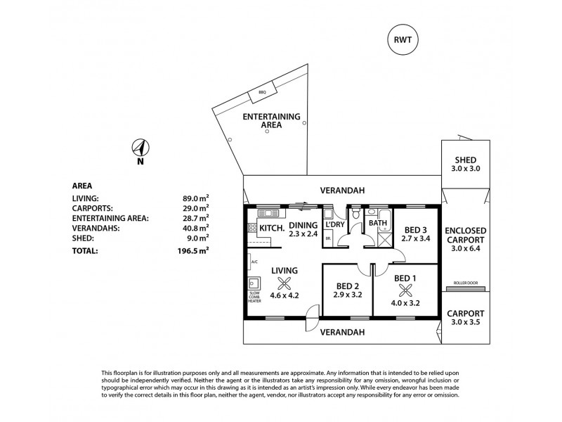 9 Wyatt Road, Strathalbyn SA 5255 Floorplan