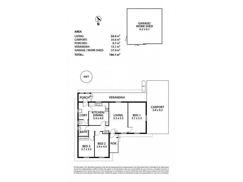 10 Dunbarton Road, Strathalbyn SA 5255 Floorplan