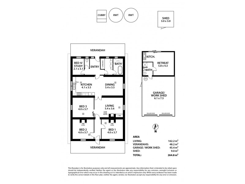 14 Sandergrove Road, Strathalbyn SA 5255 Floorplan