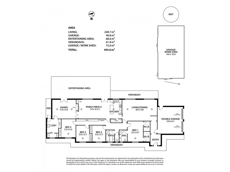 88 Lockaba Drive, Strathalbyn SA 5255 Floorplan
