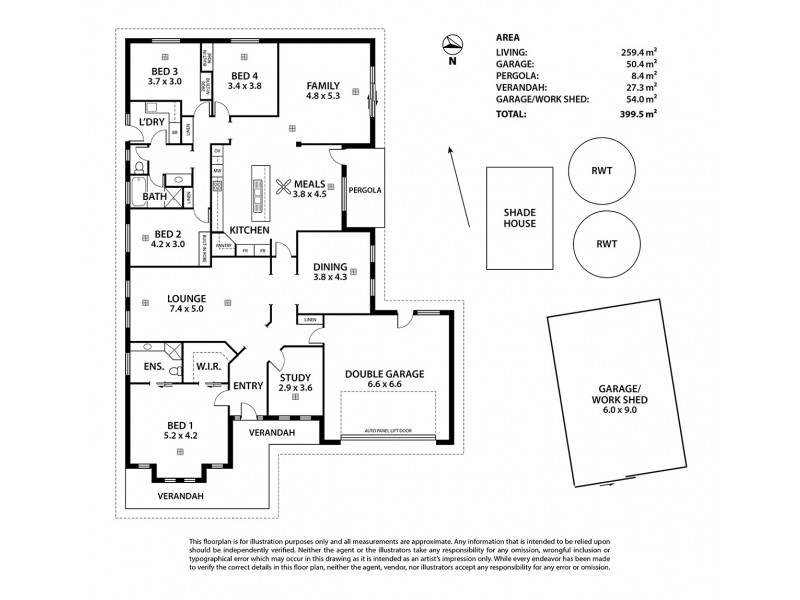 2 Love Avenue, Strathalbyn SA 5255 Floorplan