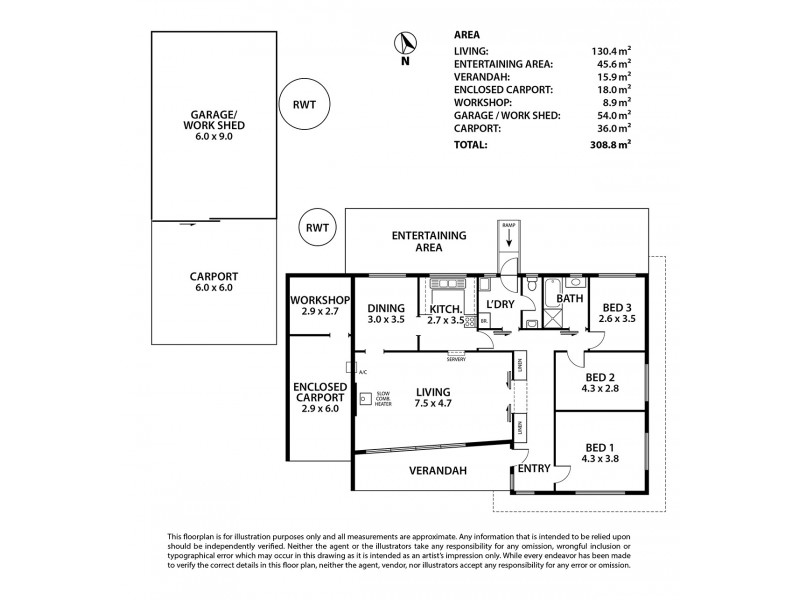 38 Langhorne Creek Road, Strathalbyn SA 5255 Floorplan