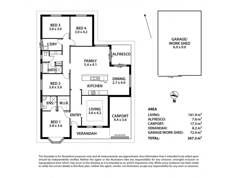 7 Walsh Avenue, Strathalbyn SA 5255 Floorplan