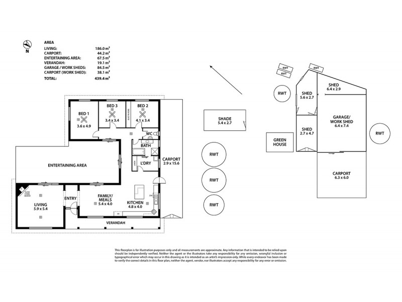 14 Fairfield Drive, Strathalbyn SA 5255 Floorplan