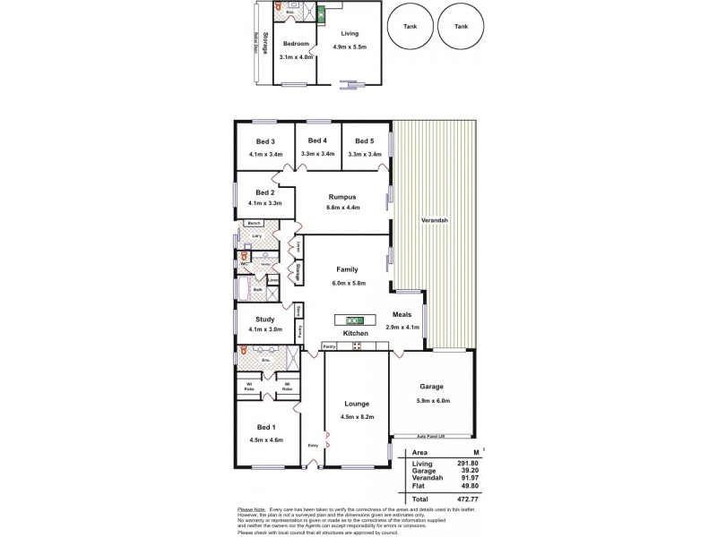 21 Fairweather Drive, Strathalbyn SA 5255 Floorplan