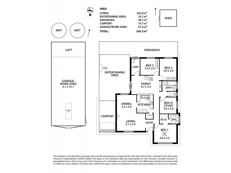 3 Brideson Road, Strathalbyn SA 5255 Floorplan