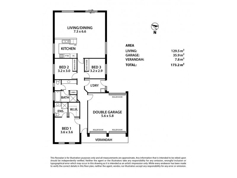 14 Brideson Road, Strathalbyn SA 5255 Floorplan