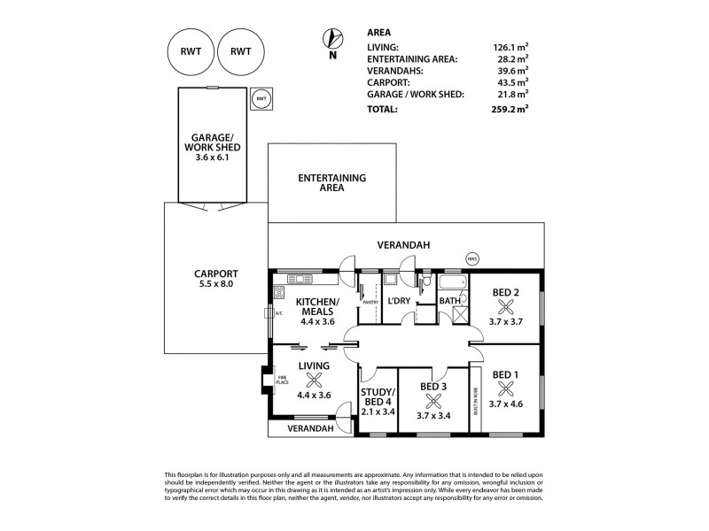 6 Grey Street, Strathalbyn SA 5255 Floorplan