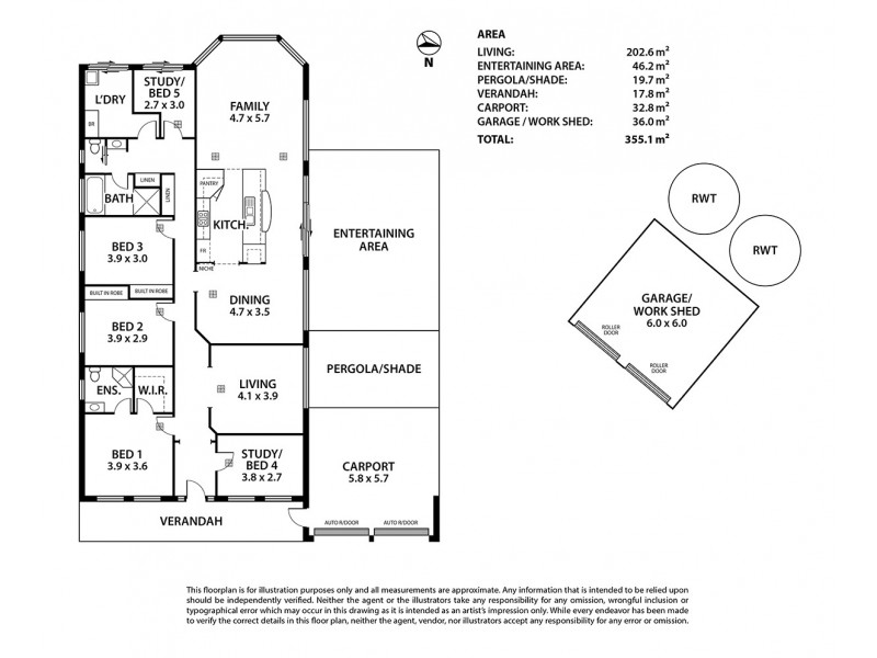 2 Garwood Avenue, Strathalbyn SA 5255 Floorplan