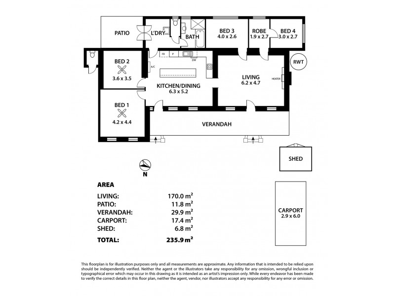 2a Caldwell Street, Strathalbyn SA 5255 Floorplan