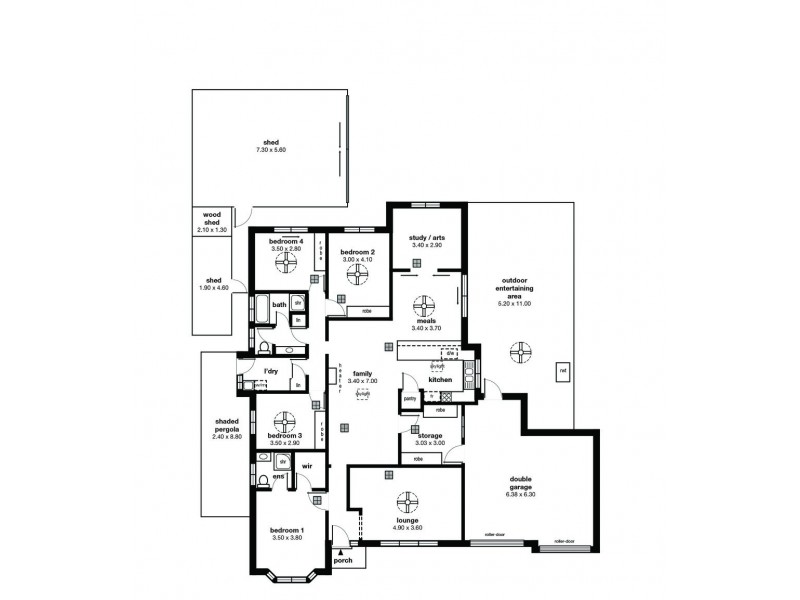 8 Montpelier Street, Woodcroft SA 5162 Floorplan