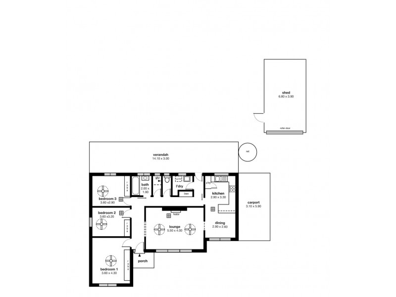 24 Harrow Road, Reynella SA 5161 Floorplan