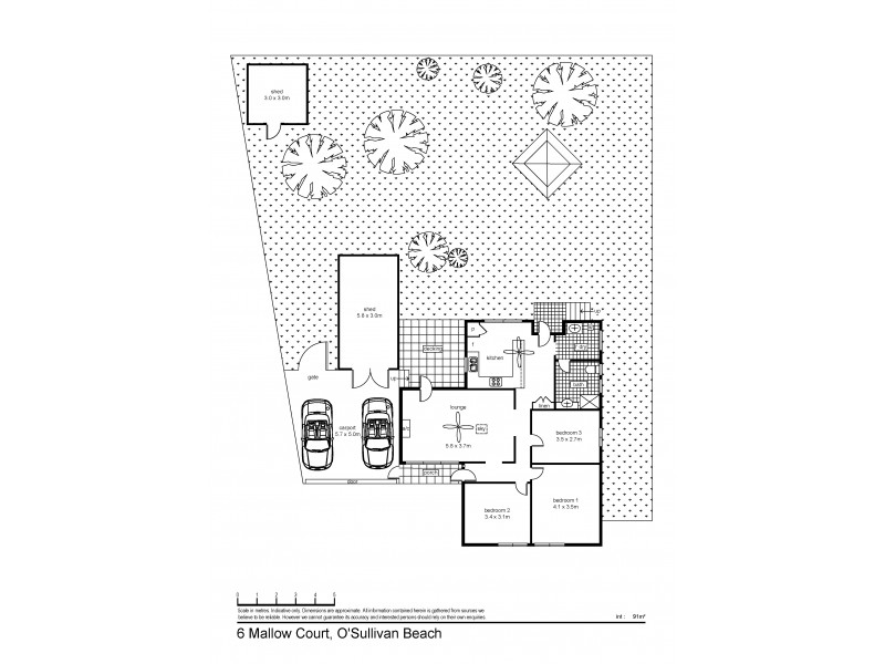 6 Mallow Court, O’sullivan Beach SA 5166 Floorplan